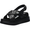 image:imageKARL LAGERFELD womens Tilda Criss Cross Wedge Sandal With PinsBlack