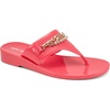 image:imageKARL LAGERFELD womens Vesperina Flip Flop Sandal With Chain EmbellishmentSunset Coral