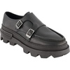 image:imageKarl Lagerfeld Mens Tumbled Leather Double Monk Moc Toe ShoeBlack