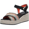 image:imageKarl Lagerfeld Paris Womens Celest Ankle Strap Wedge Espadrille SandalNatural Mutli