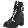 image:imageKarl Lagerfeld Paris womens Dottie Fur Lace Up BootBlackNatural