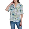image:imageKarl Lagerfeld Womens 34 Sleeve VNeck Whimsy Print BlouseSky Blue Multi
