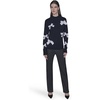 image:imageKarl Lagerfeld Womens Cold Weather Mock Neck Essential Soft SweaterBlackSoft White