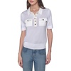image:imageKarl Lagerfeld Womens Collar with Two Chest Pockets SweaterSoft White