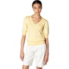 image:imageKarl Lagerfeld Womens Floral Short Sleeve SweaterPanna Cotta