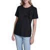 image:imageKarl Lagerfeld Womens Lightweight Layering Essential Blouse with Flower DetailBlack