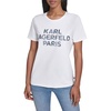 image:imageKarl Lagerfeld Womens Logo Denim Print TShirtWhite