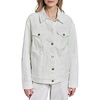 image:imageKarl Lagerfeld Womens Long Sleeve Collared Neck Bow Jacquard Denim JacketWhite Denim