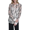 image:imageKarl Lagerfeld Womens Long Sleeve Collared Whimsical All Over Floral Lace Button DownBisqueBlack