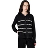 image:imageKarl Lagerfeld Womens Long Sleeve Comfortable Jacket with Embellished Pearl TrimBlack