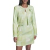 image:imageKarl Lagerfeld Womens Long Sleeve Pull on Faux Tweed JacketTea GreenSoft White Multi
