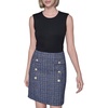 image:imageKarl Lagerfeld Womens Multi Textured Tweed Aline DressBlackBlue Multi