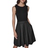 image:imageKarl Lagerfeld Womens Novelty Tweed Career Midi DressBlack Multi