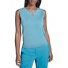 image:imageKarl Lagerfeld Womens Pearl Neckline Sleeveless SweaterAqua Mist