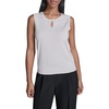 image:imageKarl Lagerfeld Womens Pearl Neckline Sleeveless SweaterBisque