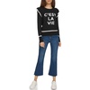 image:imageKarl Lagerfeld Womens Ruffle Sleeve Graphic SweaterBlack