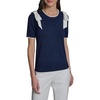 image:imageKarl Lagerfeld Womens Short Sleeve Crew Neck Bow Shoulder SweaterNaval AcademySoft White