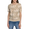 image:imageKarl Lagerfeld Womens Short Sleeve Crew Neck Floral SweaterFresh MintSoft White