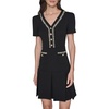 image:imageKarl Lagerfeld Womens Short Sleeve Scuba Crepe Aline DressBlack