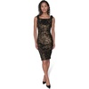 image:imageKarl Lagerfeld Womens Sleeveless Bow Straps Sequin Velvet DressGoldBlack Multi