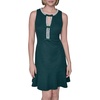 image:imageKarl Lagerfeld Womens Sleeveless Stretch Texture Knit Tweed DressPine
