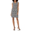 image:imageKarl Lagerfeld Womens Tweed Shift Dress with PocketsIvoryBlack Multi