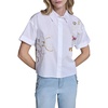image:imageKarl Lagerfeld Womens Whimsical Sewing Scenes BlouseWhite