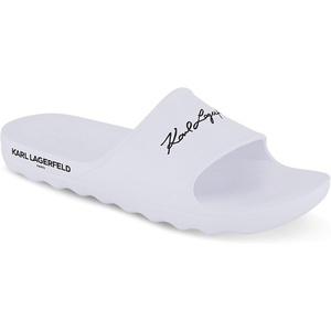 image:imageKARL LAGERFELD Mens One Piece Eva Pool Slide SandalWhite