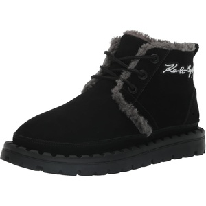 image:imageKARL LAGERFELD Mens Suede Chukka Faux Shearling Lining Boot Combat
