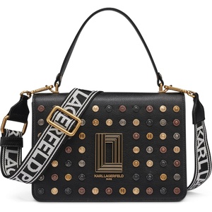 image:imageKARL LAGERFELD Paris Simone Rhinestone Satchel CrossbodyBlack Multi