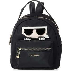 image:imageKARL LAGERFELD Paris Womens Amour Small Backpack CrossbodyDark Black