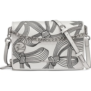 image:imageKARL LAGERFELD Paris Womens Lourdes CrossbodyWhiteBlack Print