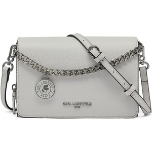image:imageKARL LAGERFELD Paris Womens Lourdes CrossbodyWhiteSilver