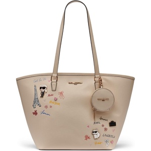 image:imageKARL LAGERFELD Womens Adele in Paris Tote BagNeutral Multi