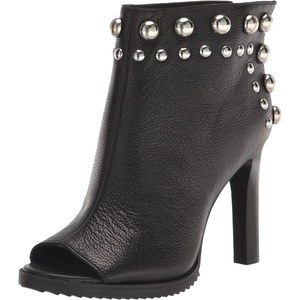 image:imageKARL LAGERFELD Womens Bonnie Peep Toe Bootie With Jewel EmbellishmentsBlack
