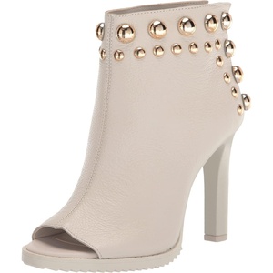 image:imageKARL LAGERFELD Womens Bonnie Peep Toe Bootie With Jewel EmbellishmentsSoft White