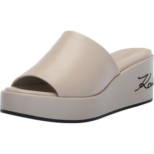 image:imageKARL LAGERFELD Womens Calvina Slip on Platform Wedge SandalDusty Nude