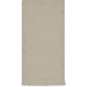 image:imageKARL LAGERFELD Womens Camilla Flower Metallic PashminaEggshell
