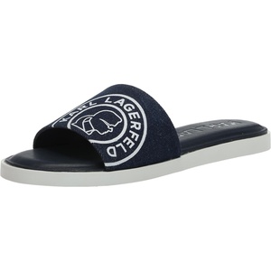 image:imageKARL LAGERFELD Womens Canta Flat SlideDenim Blue