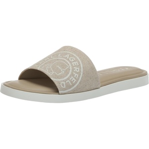 image:imageKARL LAGERFELD Womens Canta Flat SlideNaturalSilver