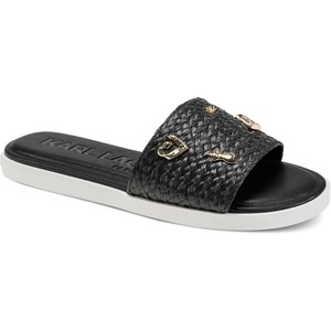 image:imageKARL LAGERFELD Womens Carenza Atelier Flat Sandal With PinsBlack