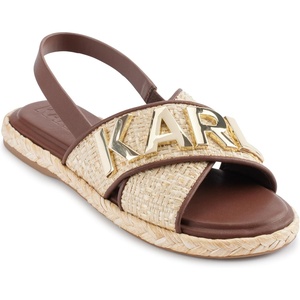 image:imageKARL LAGERFELD Womens Charla Slingback Espadrille Sandal With LogoNatural