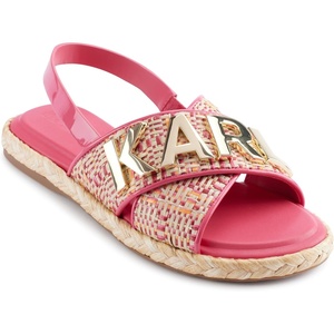 image:imageKARL LAGERFELD Womens Charla Slingback Espadrille Sandal With LogoTeaberry