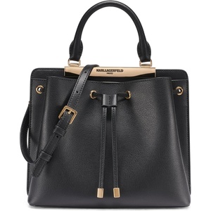 image:imageKARL LAGERFELD Womens Evelina Bucket BagBlackGold
