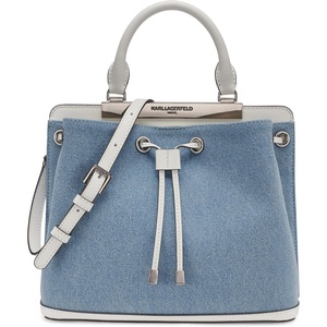 image:imageKARL LAGERFELD Womens Evelina Bucket BagLight Denim