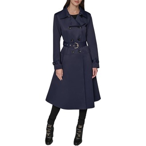 image:imageKARL LAGERFELD Womens Flared Trench CoatInk