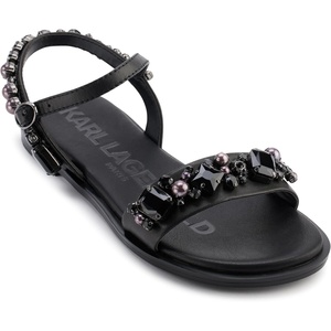 image:imageKARL LAGERFELD Womens Gwenda  Flat SandalBlack