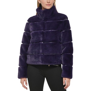 image:imageKARL LAGERFELD Womens Karl Lagerfeld Paris Womens Faux Fur JacketFuzzy Purple