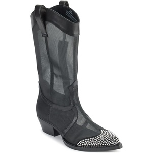image:imageKARL LAGERFELD Womens Lakota Western BootBlack