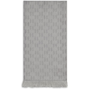 image:imageKARL LAGERFELD Womens Logo Lightweight PashminaGrey